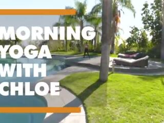 Morning yoga ends up in excellent xxx movie with Chloe Amour - itsPOV