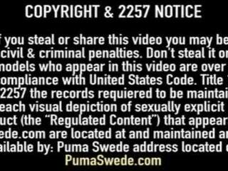 Dom Smoker Puma Swede Pussy Fucks concupiscent sex film Slave Claudia Valentine&excl;