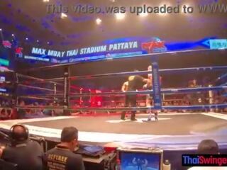 Muay Thai fight night and randy sex clip immediately immediately after for this big ass Thai daughter hottie