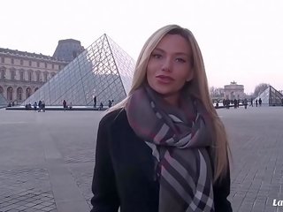 La novice - bystiga ryska blondie subil arch blir krossas hård av franska medlem