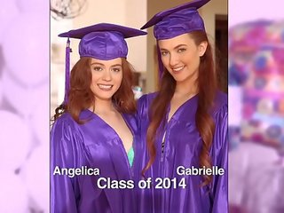 Tüdrukud möödas metsik - üllatus graduation pidu jaoks teismeliseiga ends koos lesbid täiskasvanud film