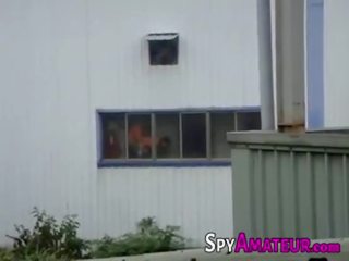 Voyeur spionasje en par å ha skitten video på spyamateur.com